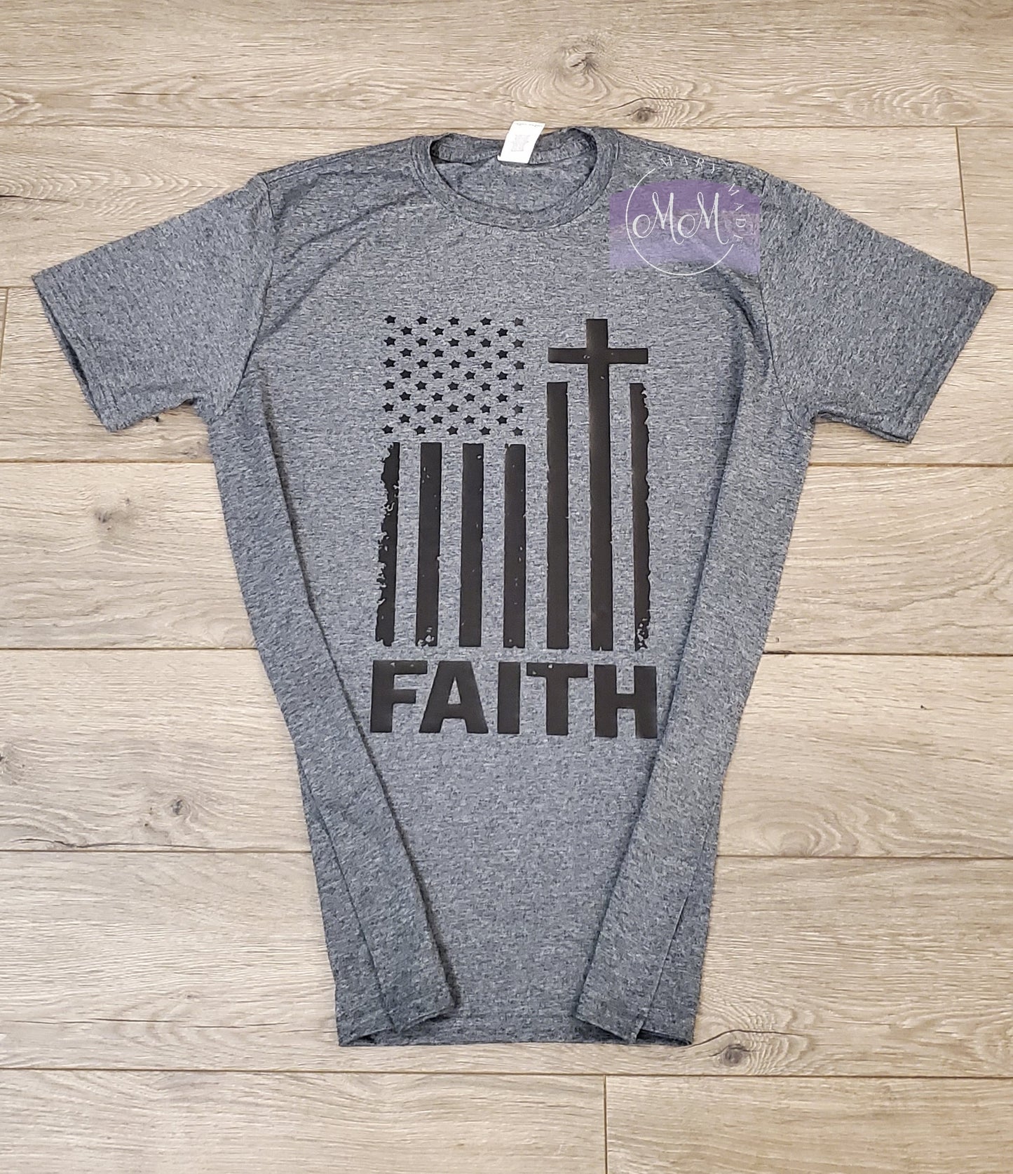 Faith Cross American Flag T-Shirt